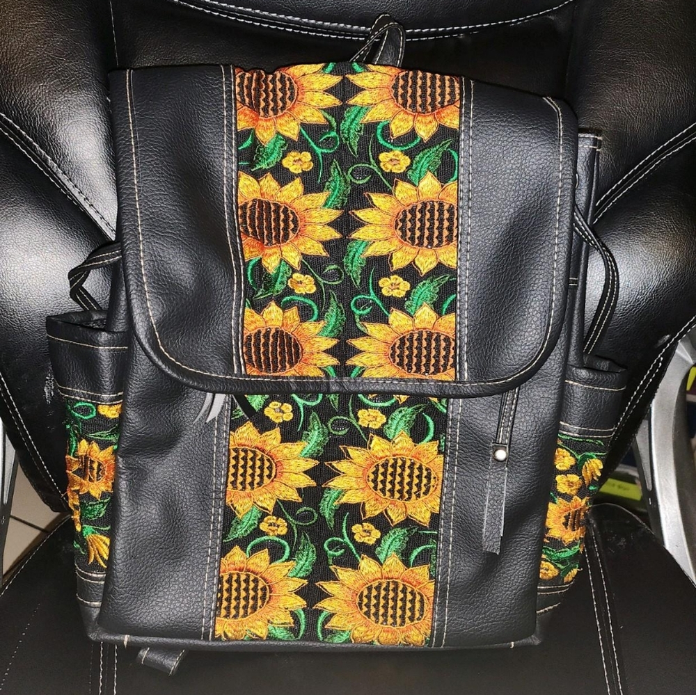 Colorful embroidered Guatemala backpack